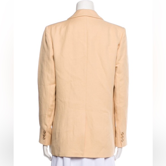 Sezane Michele Jacket Blazer Linen Blend in Butter Beige size 38 US 6 - Picture 7 of 16